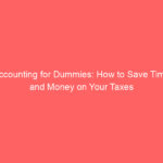 Accounting for Dummies: How to Save Time and Money on Your Taxes