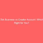 TikTok Business vs Creator Account: Which is Right for You?